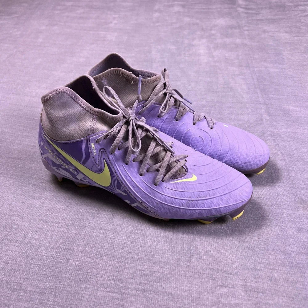 Nike Phantom GX Academy NikeSkin Ground Soccer Cleats Kids 6.5Y Purple HF1598